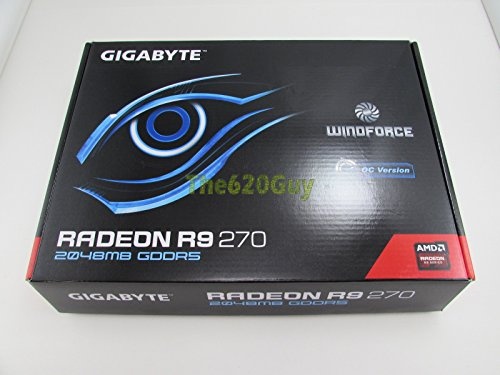 Gigabyte GV-R270C-2GD AMD Radeon R9 270 OC 2GB GDDR5 256-Bit PCIe x16 Video Card