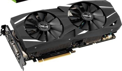 ASUS GeForce RTX 2060 6G GDDR6 Dual-Fan Edition VR Ready HDMI DP 1.4 DVI Graphics Card (DUAL-RTX-2060-6G)
