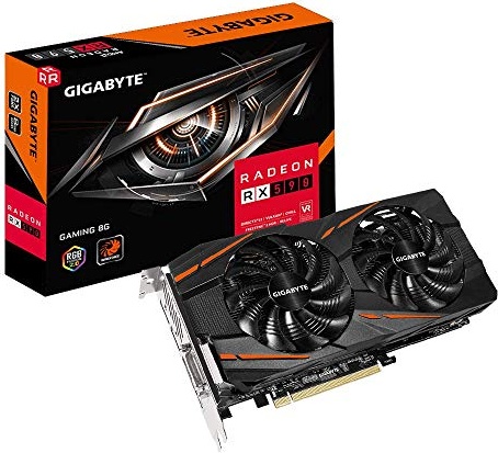 GIGABYTE Radeon Rx 590 Gaming 8G Graphics Card, 2X Windforce Fans, 8GB 256-Bit GDDR5, Gv-RX590GAMING-8GD Video Card