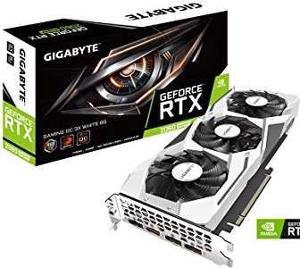 GIGABYTE GeForce RTX 2060 Super Gaming OC White 8G Graphics Card, 3X WINDFORCE Fans, 8GB 256-Bit GDDR6, GV-N206SGAMINGOC WHITE-8GD REV2.0 Video Card