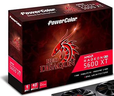 PowerColor Red Dragon AMD Radeon RX 5600 XT 6GB AXRX 5600XT 6GBD6-3DHR/OC