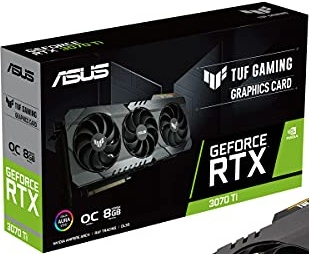 ASUS TUF Gaming NVIDIA GeForce RTX 3070 Ti OC Edition Graphics Card (PCIe 4.0, 8GB GDDR6X, HDMI 2.1, DisplayPort 1.4a, Dual Ball Fan Bearings, Military-Grade Certification, GPU Tweak II)