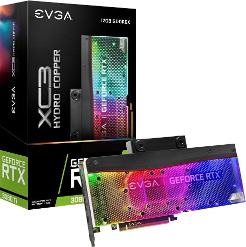 EVGA GeForce RTX 3080 Ti XC3 ULTRA HYDRO COPPER GAMING, 12G-P5-3959-KR, 12GB GDDR6X, ARGB LED, Metal Backplate