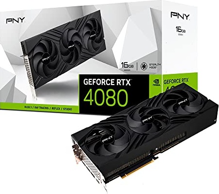 PNY GeForce RTX™ 4080 16GB Verto Triple Fan Graphics Card DLSS 3