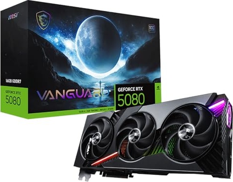 Adjivecct MSI GeForce RTX 5080 16G Vanguard SOC Graphics Board VD8974