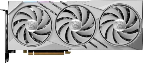 MSI Gaming GeForce RTX 4060 Ti 16GB GDRR6 Extreme Clock: 2685 MHz 128-Bit HDMI/DP Nvlink TORX Fan 4.0 Ada Lovelace Architecture Graphics Card RTX 4060 Ti Gaming X Slim White 16G