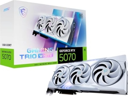 MSI GeForce RTX 5070 12G Gaming Trio OC White Graphics Board VD9067