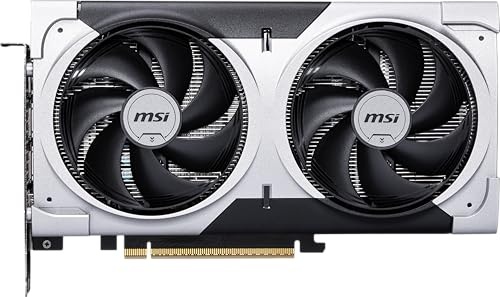 MSI GeForce RTX 5060 Ti 8G Ventus 2X OC Plus Graphics Card - RTX 5060 Ti GPU, 8GB GDDR7 (28Gbps/128-bit), PCIe 5.0 - Dual-Fan Thermal Design (2 x STORMFORCE Fan) - HDMI 2.1b, DisplayPort 2.1b