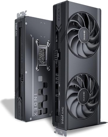 GUNNIR Intel Arc B570 Photon 10GB GDDR6 Graphics Card, 2670 MHz Boost (3x DP 2.1 + HDMI 2.1 | PCIe 4.0 x16) Triple-Fan Cooling, 4K/8K Ready, RTX 4060 Competitor(Black) (B570 Index 10GB GDDR6)