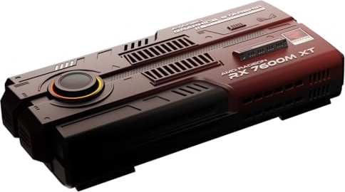 AYA NEO AG01 Starship eGPU Docking Station with AMD Radeon RX 7600M XT, RDNA 3 GPU, 8GB GDDR6, USB4 & OcuLink eGPU, Triple Monitor Output, Built-in GaN PSU, Compact Portable Design