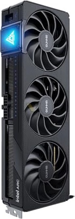 Cutesliving GUNNIR Intel Arc B580 Photon OC 12GB GDDR6 2850MHz Graphics Card | Triple-Fan Cooling | 192-bit | HDMI 2.1 + 3X DP 2.1 | 4K Gaming & Ray Tracing(Black)