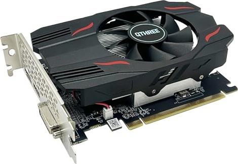 QTHREE Radeon RX 560 Graphics Card,4GB,GDDR5,128 Bits,DVI,HDMI,DisplayPort,Video Card for PC Gaming,Computer GPU,PCI Express 3.0,DirectX 12