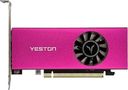 Yeston GeForce RTX 3050 6GB GDDR6 LP Video Graphics Card for Gaming PC Mini Small Form Factor SSF Slim Low Profile Design(Equipped with a Half Height Shifter)