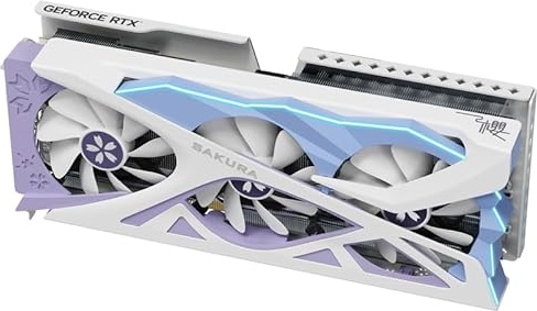 Yeston Sakura Nvidia GeForce RTX 5080 16G GDDR7 Gaming OC Graphics Card (256-bit, DisplayPort x 3 2.1b, HDMI 2.1b,ray tracing,PCI Express 5.0 x16)