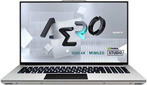GIGABYTE AERO 17 YE5: 17.3" 4K/UHD miniLED 120Hz, Intel Core i7-12700H, NVIDIA® GeForce RTX™ 3080Ti, 32GB DDR5 RAM, 2TB SSD, Win11 Pro (AERO 17 YE5-74US748HP) Gaming Laptop, RTX 3080 Ti, i7-12700H, 17.3" UHD 120Hz, 32 GB DDR5, 2 TB SSD Image