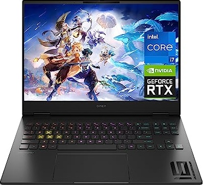 HP OMEN Transcend 16 inch Laptop, WUXGA 165Hz Display, 7ms Response Time, 13th Generation Intel Core i7-13700HX, 16 GB RAM, 1 TB SSD, NVIDIA GeForce RTX 4060 GPU (8 GB), Windows 11, 16-u0010nr (2023) Gaming Laptop, RTX 4060, i7-13700HX, 16.0" WUXGA 165Hz, 16 GB RAM, 1 TB SSD Image