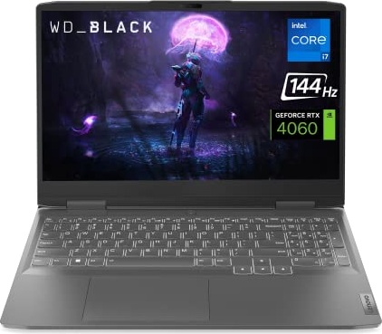 Lenovo LOQ Gaming Laptop, RTX 4060, i7-13700H, 15.6" FHD 144Hz, 64 GB DDR5, 2 TB SSD Image