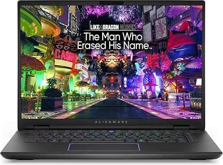 Dell Alienware m16 R2 Gaming Intel Ultra 9 185H, 16.0"" QHD+ (2560 x 1600) 240Hz, 16GB DDR5 RAM, 1 TB SSD, NVIDIA GeForce RTX 4060 Windows 11 Home - Dark Metallic Moon, Black Laptop Image