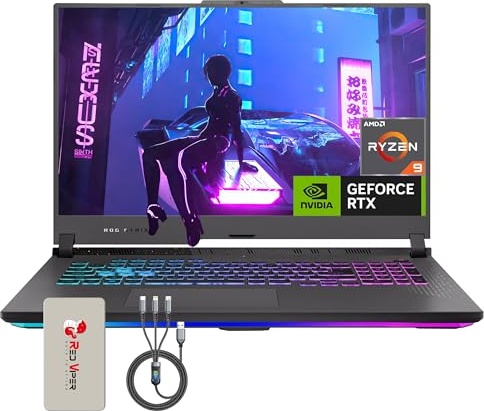 ASUS ROG Strix G17 17.3" Gaming Laptop, RTX 4060, Ryzen 9 7845HX, 17.3" QHD 240Hz, 32 GB DDR5, 2 TB SSD Image