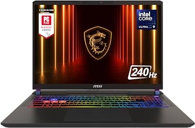 MSI Vector 16 HX AI 16” 240Hz QHD+ Gaming Laptop Image