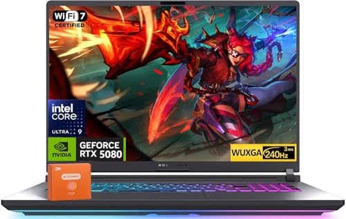 ASUS ROG Strix G18 (2025) – Laptop Gaming 18 Pollici, NVIDIA RTX 5080 16GB, Intel Ultra 9 275HX, 64GB RAM, 4TB SSD, Wi-Fi 7, Windows 11 Pro