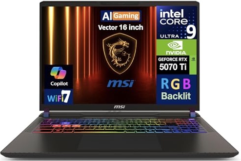 MSI Vector AI Gaming Laptop Image