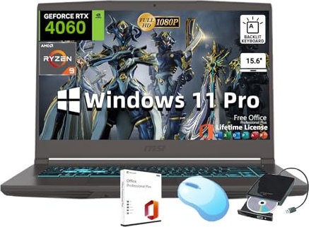 MSI Thin 15 Gaming Laptop Image