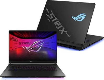 EXCaliberPC [2025] ASUS ROG Strix Scar 18 G835LR-XS96 (Intel Core Ultra 9 275HX, 32GB DDR5 RAM, 2X 4TB NVMe SSD, NVIDIA GeForce RTX 5070Ti, 18" 240Hz Mini LED, Windows 11 Pro) Gaming Laptop Image