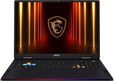 msi Raider 18 HX AI 18" QHD+ IPS 240Hz Display Gaming Laptop, RTX 5090, Ultra 9 285HX, 18.0" QHD 240Hz, 64 GB DDR5, 2 TB SSD Image