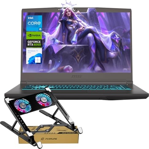 msi Ultra Thin 15 VR-Ready Gaming Laptop, RTX 4060, Ryzen 7 7435HS, 15.6" FHD 144Hz, 32 GB RAM, 1 TB SSD Image