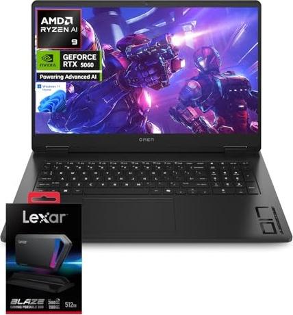 HP OMEN 17.3" RTX 5060 AI Gaming Laptop Image