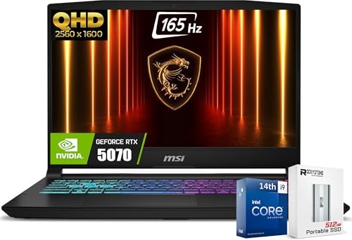msi Katana HX Gaming Laptop, RTX 5070, i9-14900HX, 15.6" QHD 165Hz, 64 GB DDR5, 4 TB SSD Image