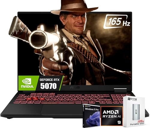 ASUS 2025 TUF A16 16" FHD+ 165Hz RTX 5070 Gaming Laptop Image