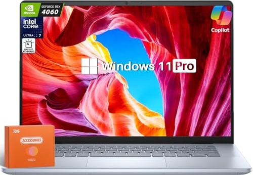 Dell Inspiron 16 Plus Business AI Laptop, 16" 2.5K 120Hz Display, Intel Ultra 7-155H(16-Core, Up to 4.8GHz), GeForce RTX 4060, 16 GB DDR5, 1 TB SSD, Backlit Copilot Key, Windows 11 Pro, w/Accessories Gaming Laptop, RTX 4060, Ultra 7 155H, 16.0" 2.5K 120Hz, 16 GB DDR5, 1 TB SSD Image