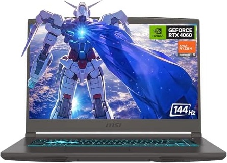 msi 15.6" 144Hz FHD Thin Bezel IPS Gaming Laptop, RTX 4060, Ryzen 5 7535HS, 15.6" FHD 144Hz, 32 GB DDR5, 1 TB SSD Image