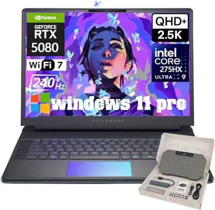 Dell Alienware 16 Area-51 Gaming Laptop, RTX 5080, Ultra 9 275HX, 16.0" UHD 240Hz, 64 GB DDR5, 4 TB SSD Image