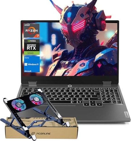 Lenovo LOQ RTX 5060 Gaming Laptop, RTX 5060, Ryzen 7 250, 15.6" FHD 144Hz, 64 GB DDR5, 1 TB SSD Image