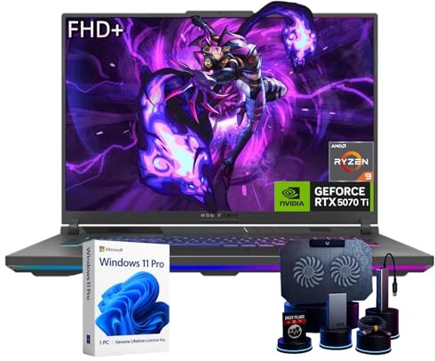 ASUS ROG Strix G16 2025 Model Gaming Laptop, RTX 5070 Ti, Ryzen 9 8940HX, 16.0" WUXGA 165Hz, 64 GB DDR5, 2 TB SSD Image