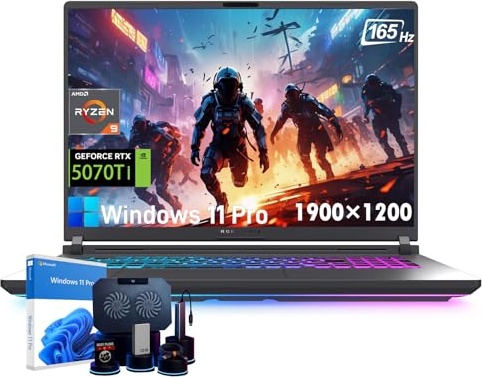 ASUS ROG Strix G16 Gaming Laptop, RTX 5070 Ti, Ryzen 9 8940HX, 16.0" WUXGA 165Hz, 64 GB DDR5, 2 TB SSD Image