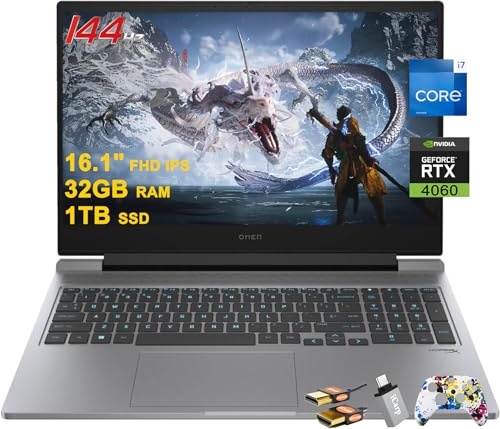 HP Omen 16 Gaming Laptop, RTX 4060, i9-13900HX, 16.1" FHD 144Hz, 32 GB RAM, 1 TB SSD Image