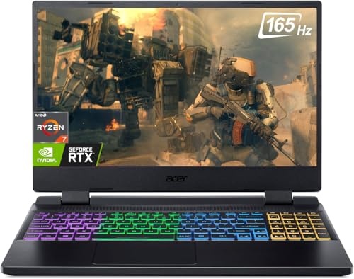 acer Nitro 5 15.6" QHD 165Hz Gaming Laptop, RTX 3070 Ti, Ryzen 7 6800H, 15.6" QHD 165Hz, 64 GB DDR5, 2 TB SSD Image