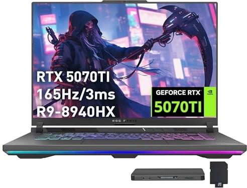 ASUS ROG Strix G16 16" WUXGA 165Hz Gaming Laptop, RTX 5070 Ti, Ryzen 9 8940HX, 16.0" WUXGA 165Hz, 32 GB DDR5, 2 TB SSD Image