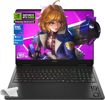 HP OMEN 16" Slim Gaming Laptop, RTX 5050, Ultra 5 225, 16.0" WUXGA 165Hz, 32 GB RAM, 1 TB SSD Image