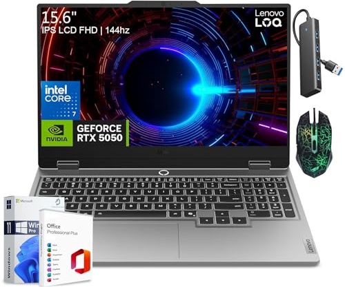 Lenovo LOQ Gaming Laptop, RTX 5050, i7-13650HX, 15.6" FHD 144Hz, 24 GB DDR5, 2 TB SSD Image