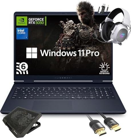 Dell Alienware 16 Aurora AC16250 Gaming Laptop, RTX 5050, 7 240H, 16.0" 2.5K 120Hz, 32 GB RAM, 1 TB SSD Image