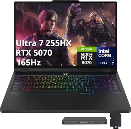 Lenovo Legion Pro 5i 16" WQXGA 165Hz Gaming Laptop, RTX 5070, Ultra 7 255HX, 16.0" 2.5K 165Hz, 32 GB DDR5, 2 TB SSD Image