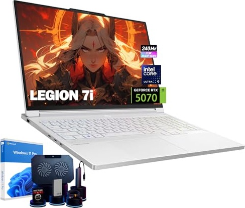 Lenovo Legion 7i Gen 10 Gaming Laptop, RTX 5070, Ultra 9 275HX, 16.0" 2.5K 240Hz, 32 GB DDR5, 1 TB SSD Image