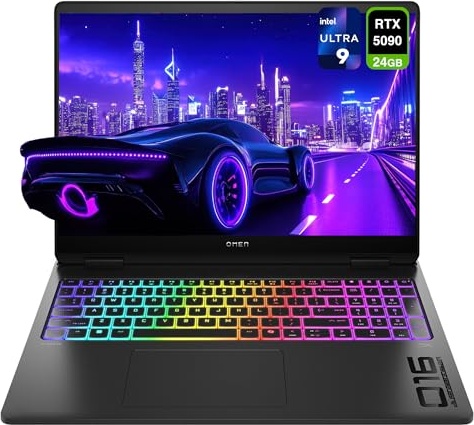 HP OMEN MAX Gaming Laptop, RTX 5090, Ultra 9 275HX, 16.0" WUXGA 165Hz, 16 GB DDR5, 1 TB SSD Image